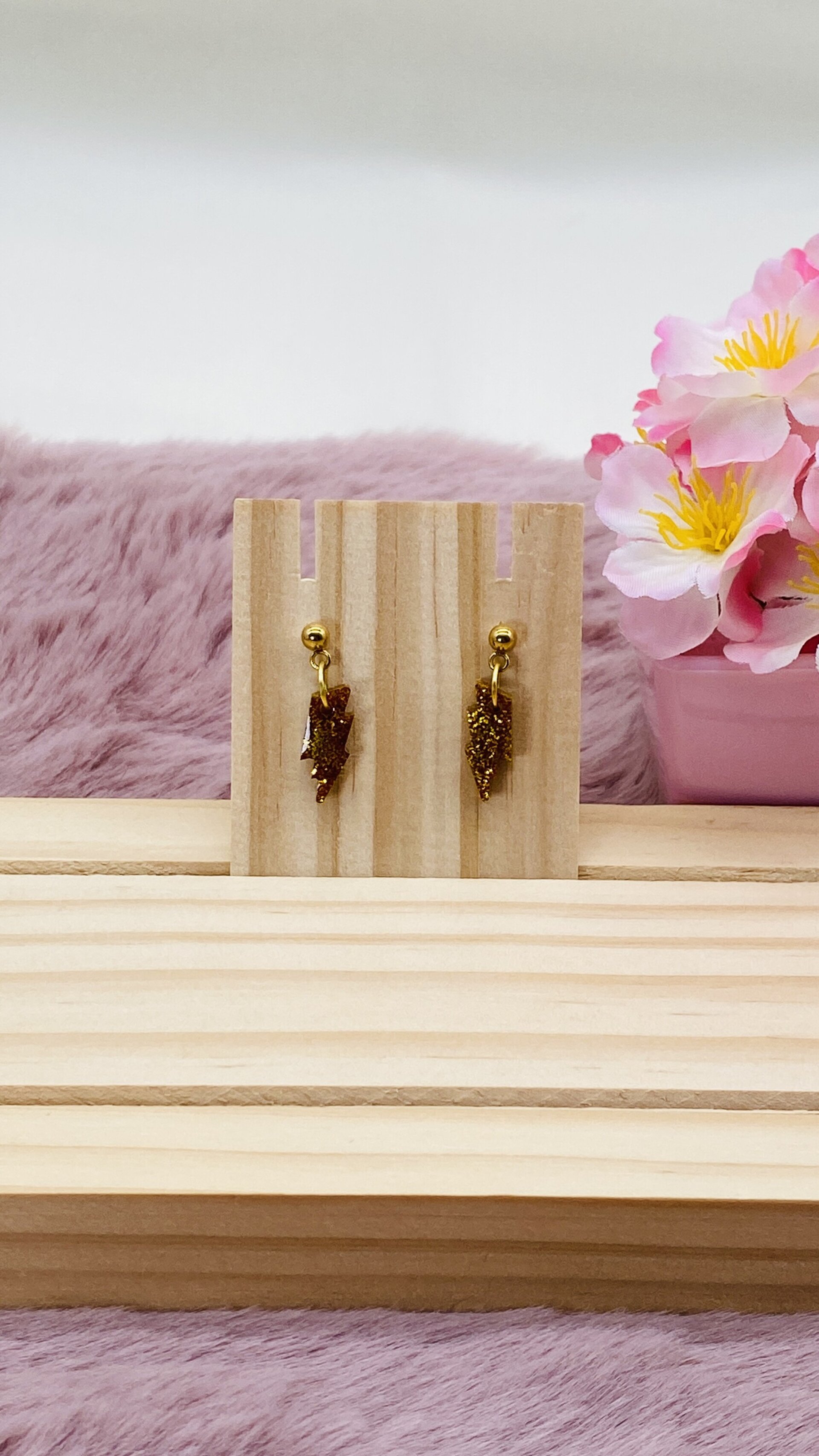 Pendientes de resina con rayo | Diseño original y ligero - 2