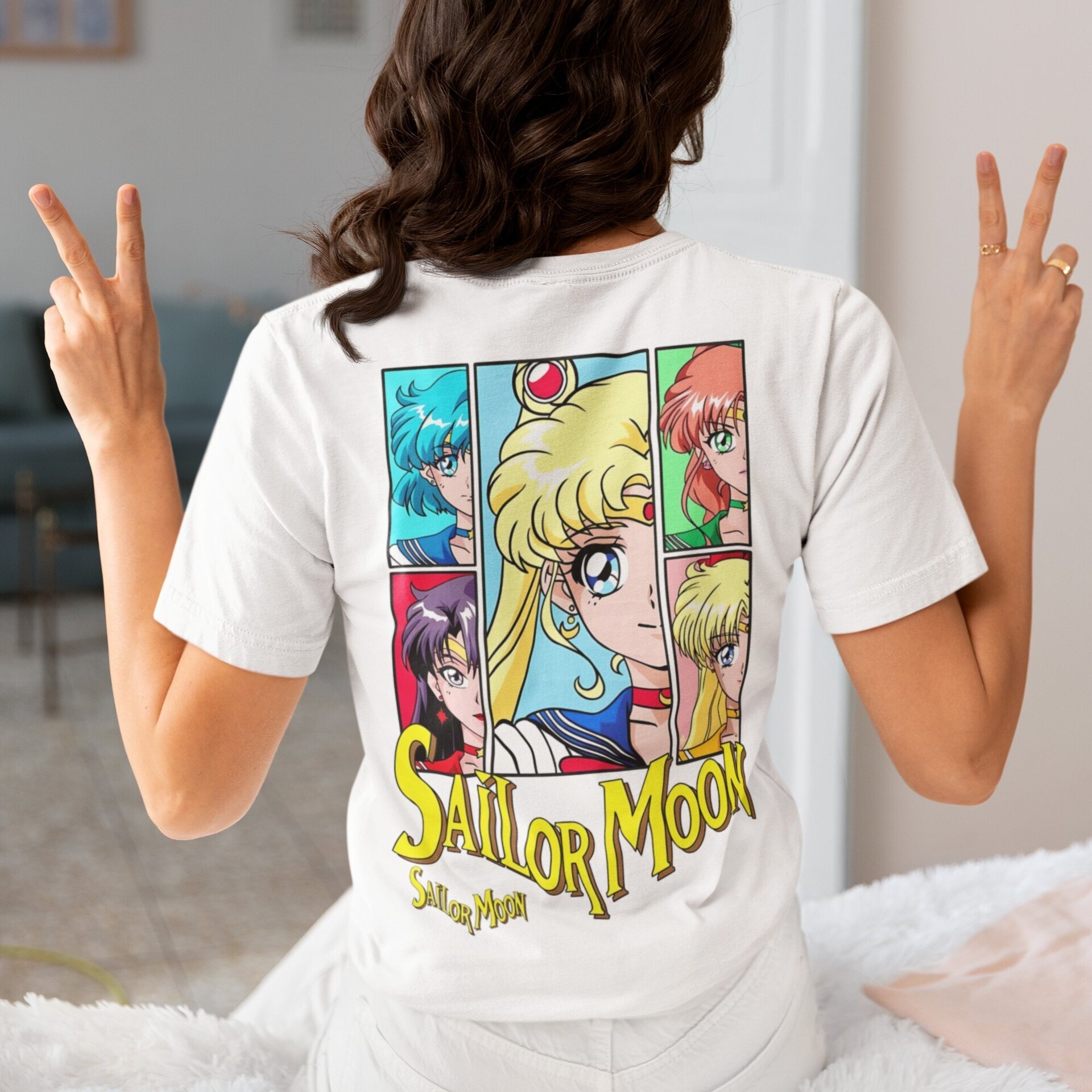 Camiseta Sailor Moon para Mujer – Diseños Exclusivos Inspirados en las Guerreras - 2