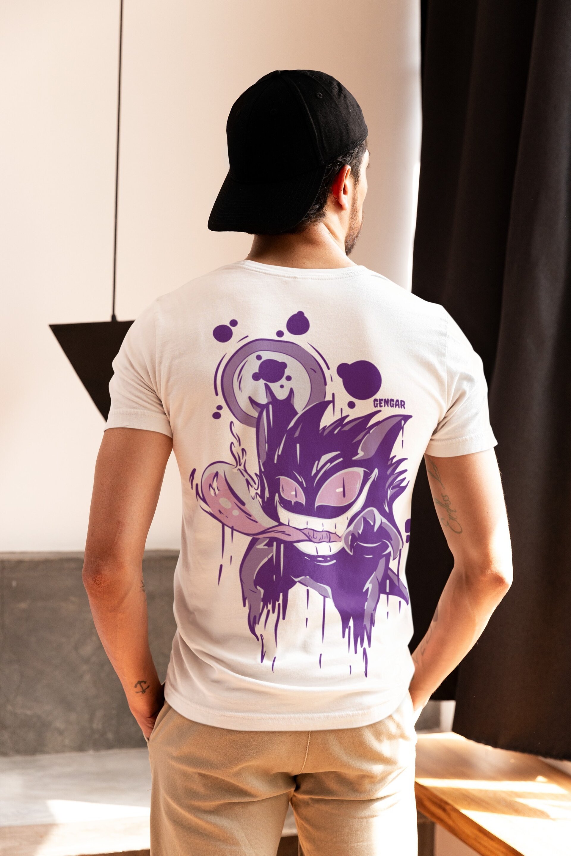 Camiseta Gengar para Hombre – Diseños Exclusivos Inspirados en el Pokémon Fantas - 7