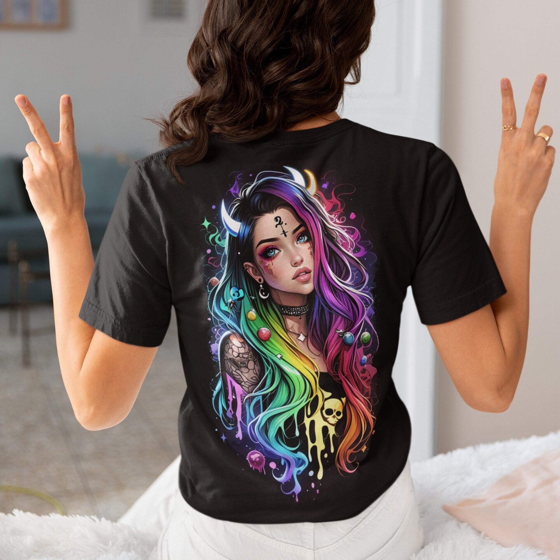 Camiseta Chicas Alternativas – Diseños Exclusivos Estilo Dark y Rebelde - 3