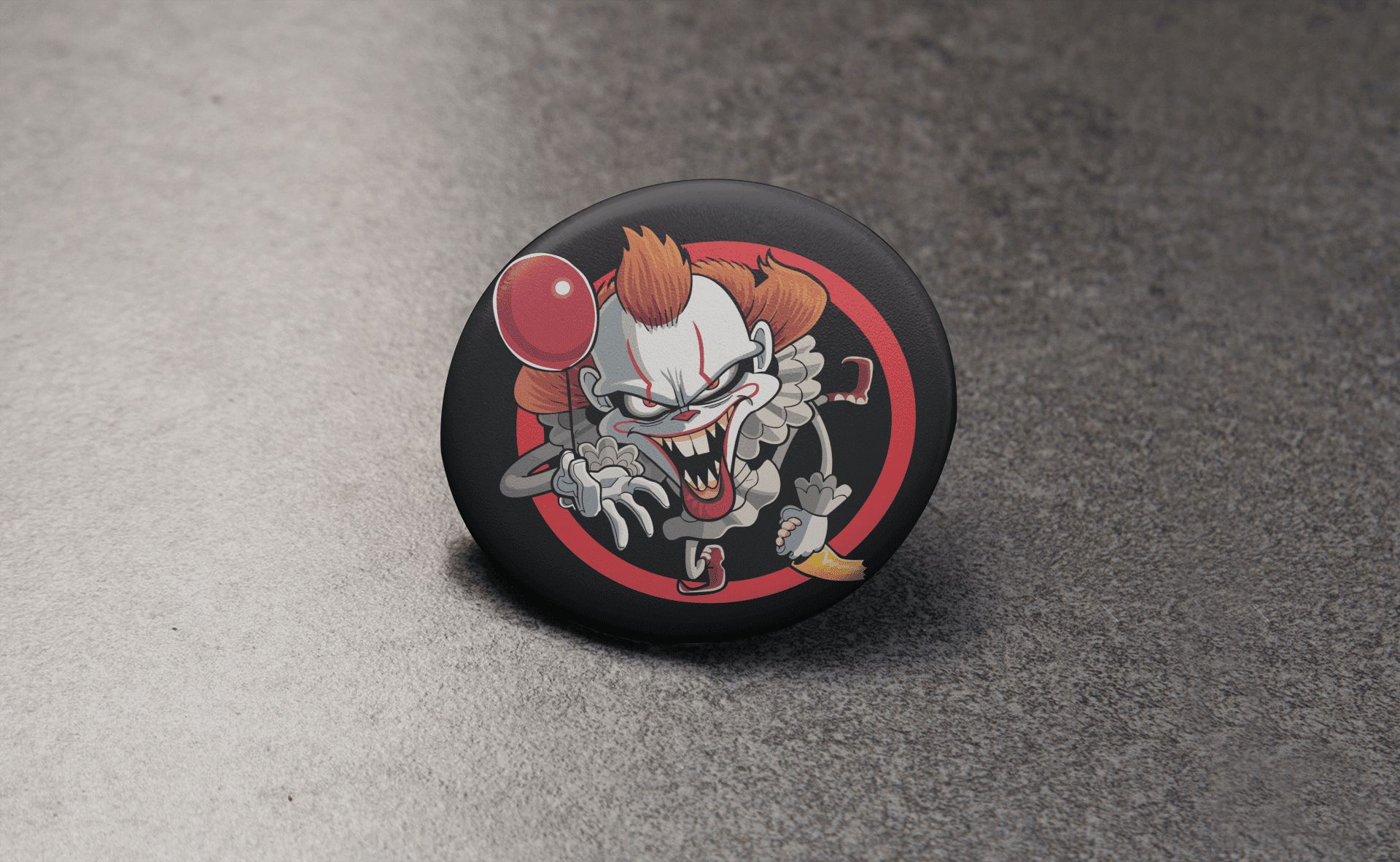 Pin Payaso de Terror – Chapa mediana 3,7 cm | Fans del cine de terror - 5