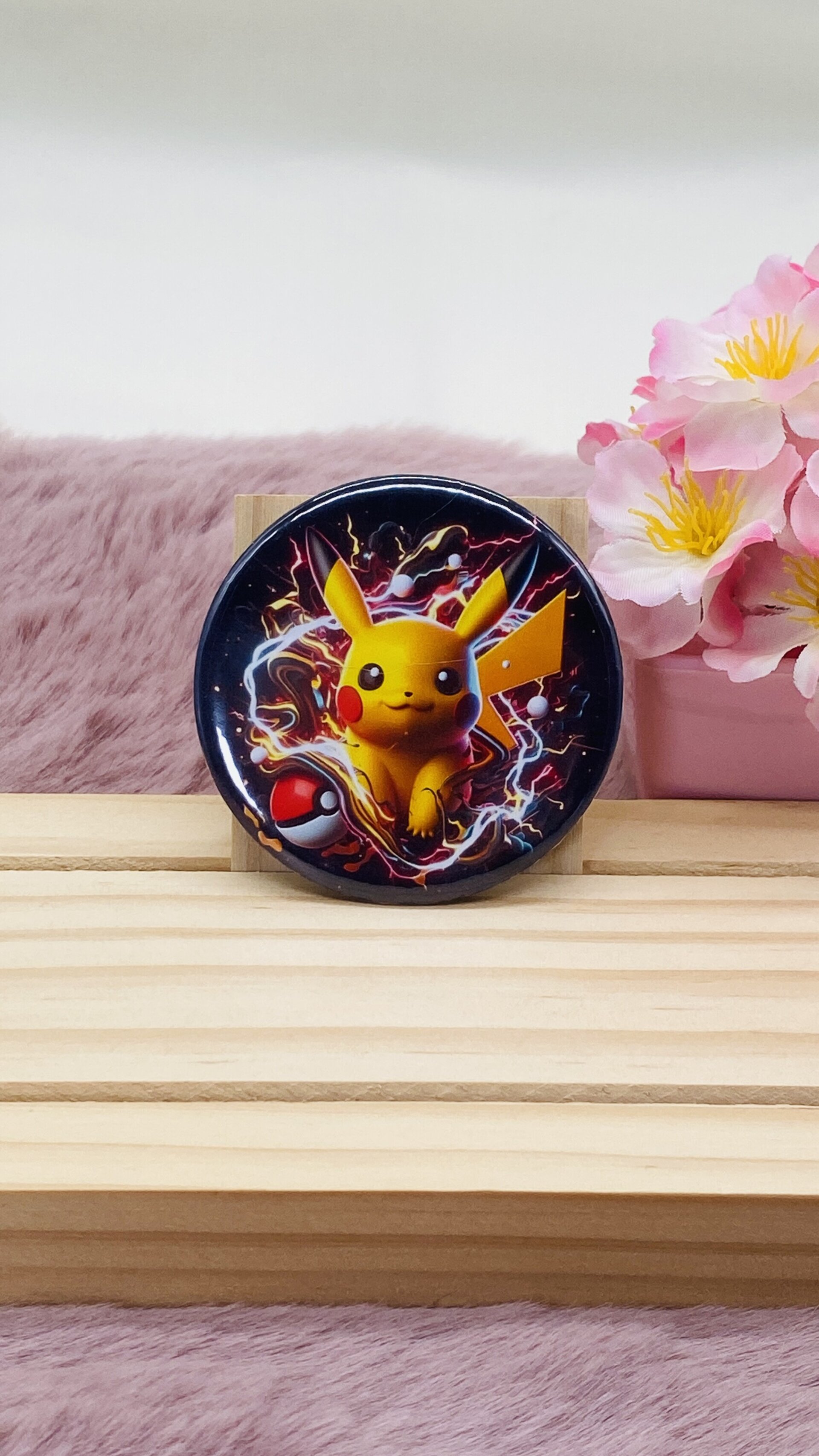 Pin de Pikachu - Chapa grande de 5,8 cm para Fans de Pokémon - 3