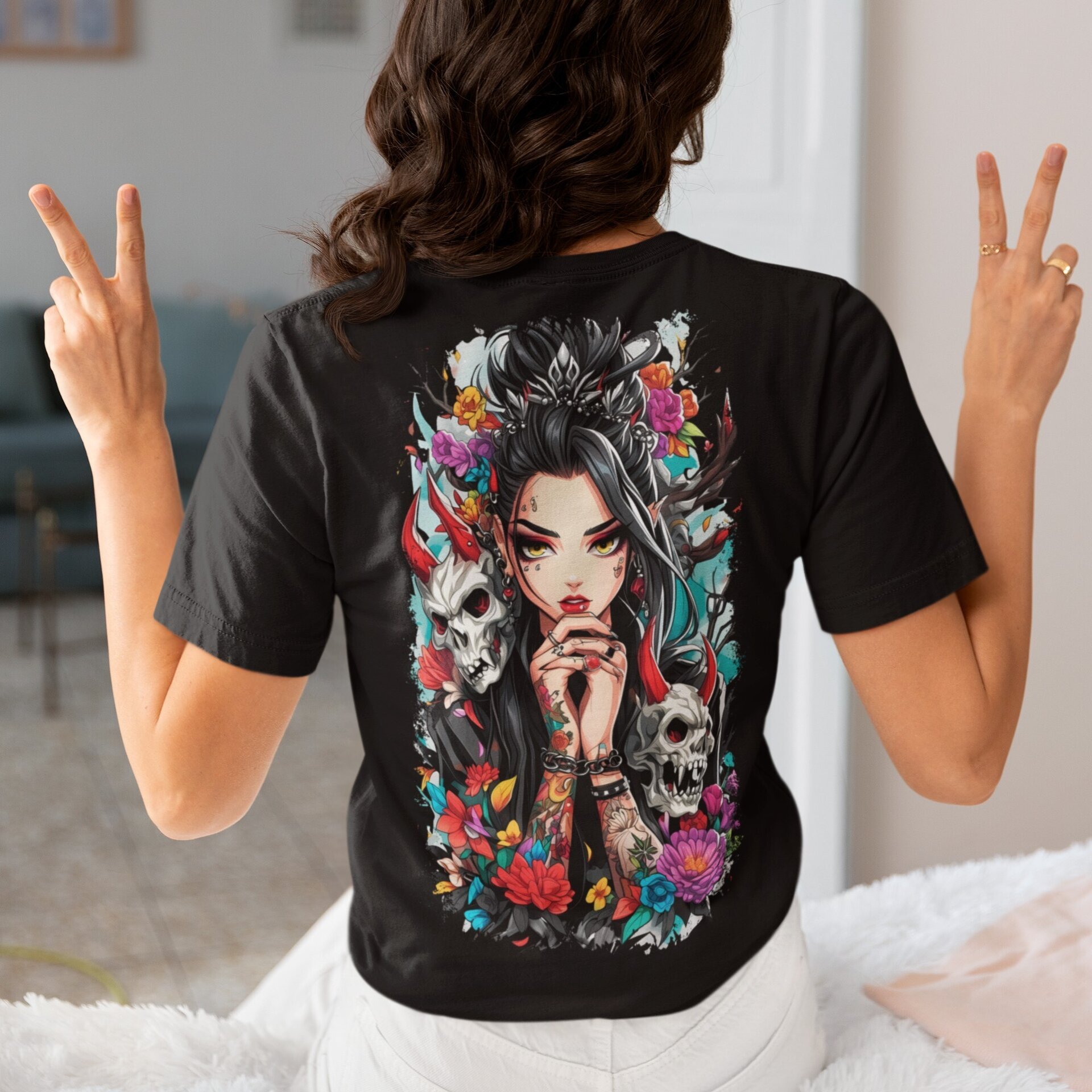 Camiseta Chicas Alternativas – Diseños Exclusivos Estilo Dark y Rebelde - 7
