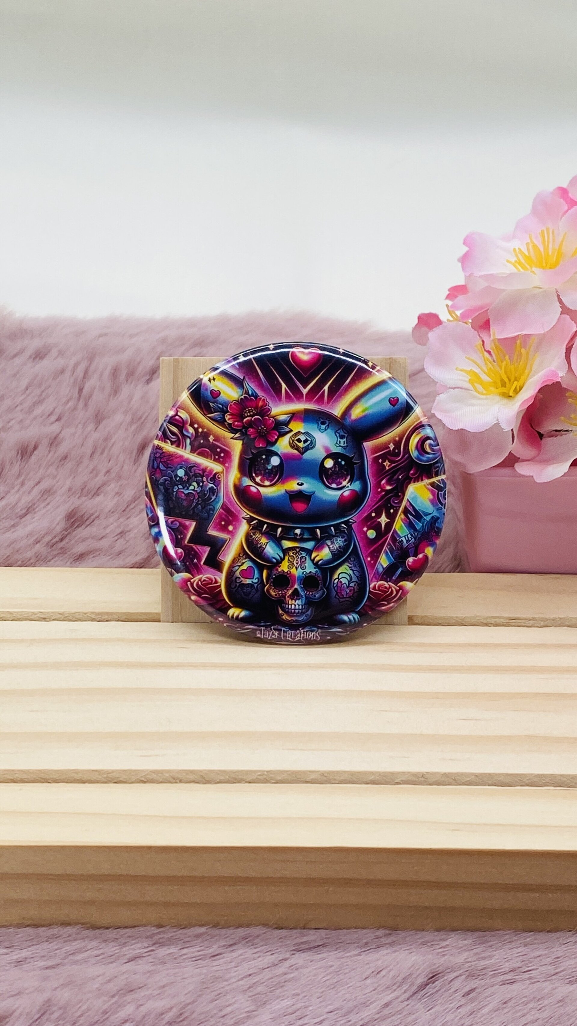 Pin de Pikachu - Chapa grande de 5,8 cm para Fans de Pokémon - 2