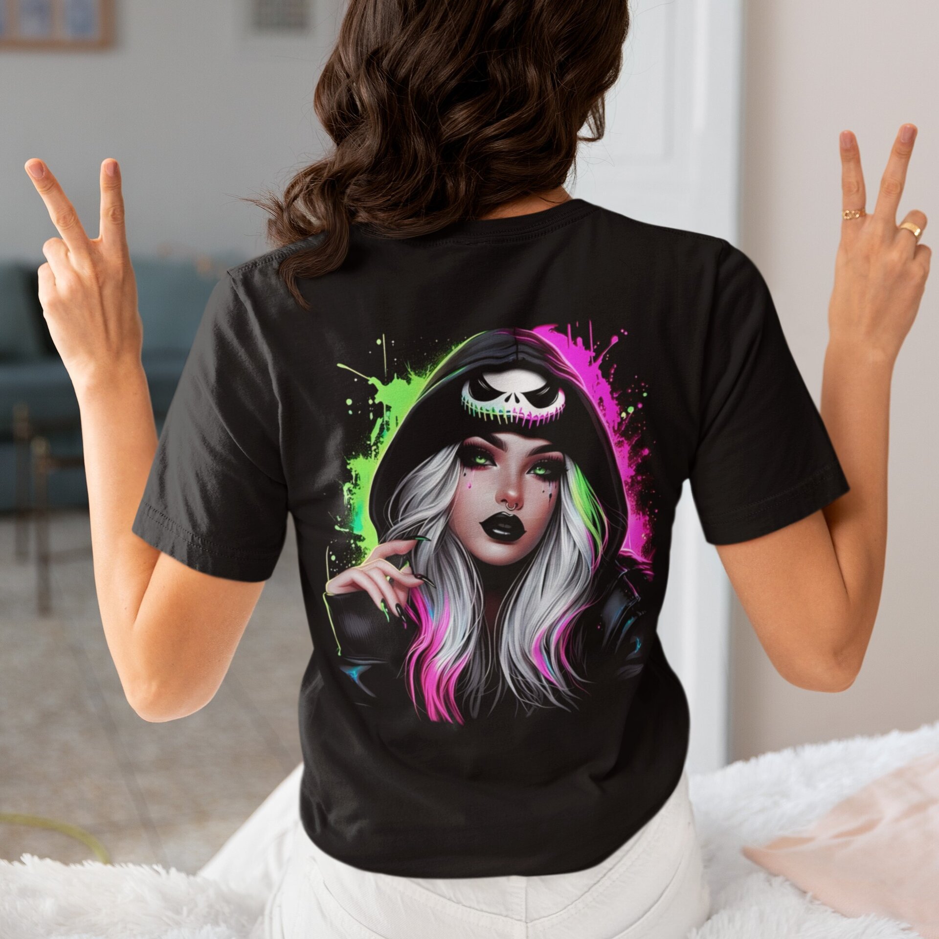 Camiseta Chicas Alternativas – Diseños Exclusivos Estilo Dark y Rebelde - 10