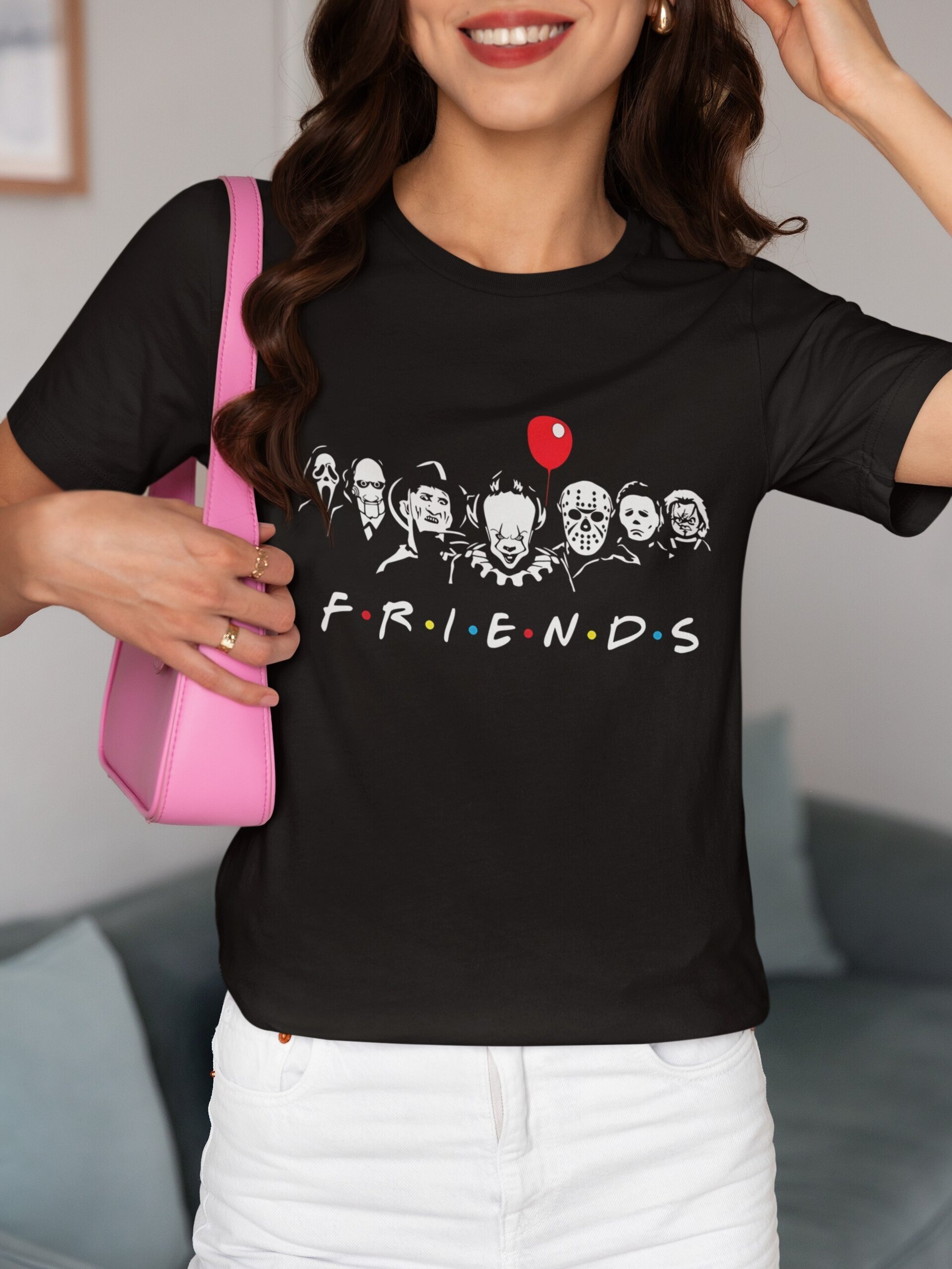 Camiseta Iconos del Terror para Mujer – Diseños Exclusivos de los Protagonistas - 2