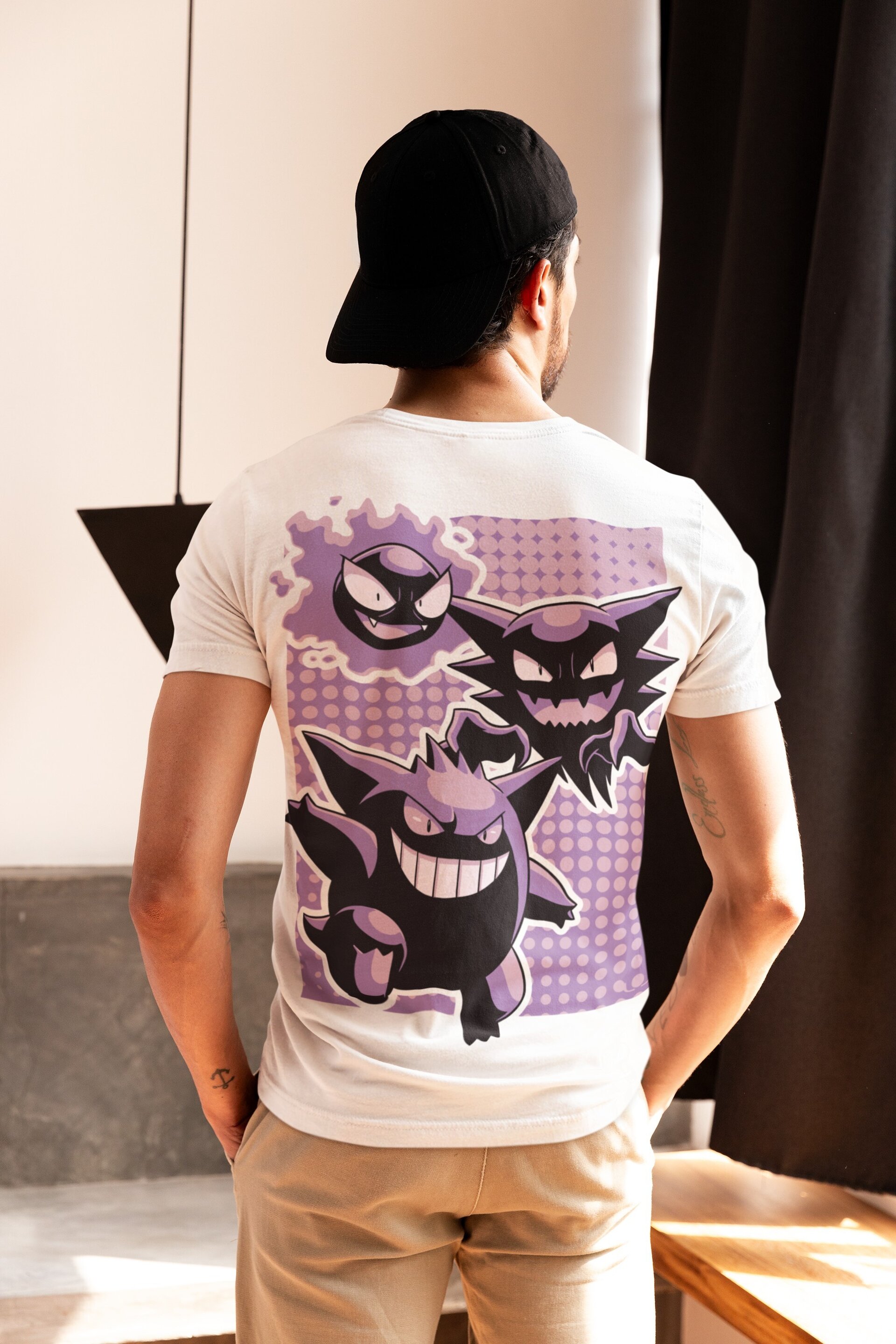 Camiseta Gengar para Hombre – Diseños Exclusivos Inspirados en el Pokémon Fantas - 3